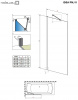 Фото шторка radaway idea black pnj 80 см 10001080-54-01