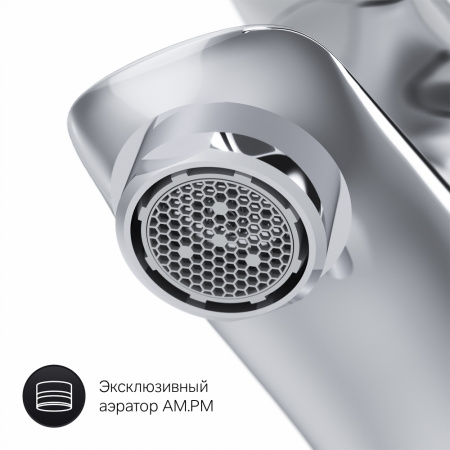 Фото смеситель для раковины am.pm joy f85e02100