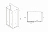Фото душевое ограждение abber schwarzer diamant 100x85 см ag30100mh-s85m-s85m