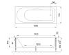 Фото акриловая ванна royal bath tudor standart rb407702st 160x70 см