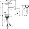 Фото смеситель для раковины hansgrohe tecturis s 73314140