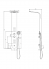 Фото душевая панель с гидромассажем taliente a03 ta-g-a03wcr+s