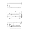 Фото акриловая ванна vincea 170x80 см vbt-401-1700