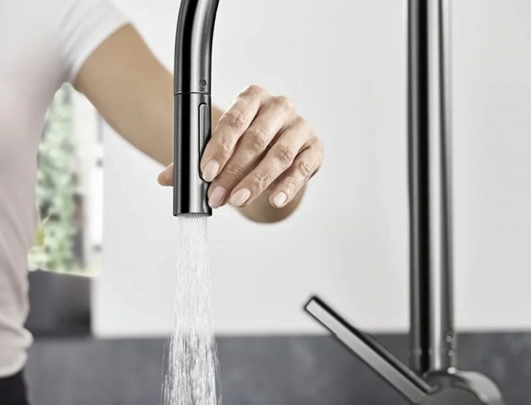 Фото смеситель для кухонной мойки hansgrohe talis classic 72800340