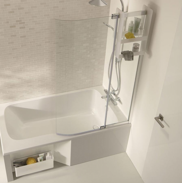 Фото акриловая ванна jacob delafon bain douche malice 170x90 см e6d065r-00 r