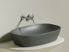 Фото раковина накладная ceramicanova element 60 см, цвет: антрацит cn6049mh