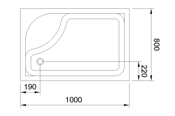 Фото поддон royal bath 100x80 см rb8100bp-l