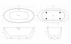Фото акриловая ванна belbagno bb414-1700-800 170x80 см