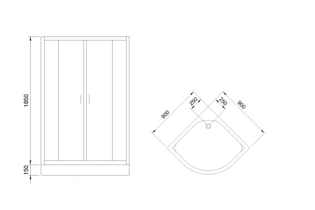 Фото душевое ограждение royal bath hk rb90hk-c-ch 90x90 см