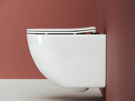 Фото унитаз подвесной, безободковый ceramicanova forma cn3009