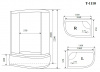Фото душевая кабина timo comfort t-1110p l 110x85 см