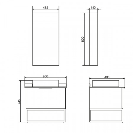 Фото тумба с раковиной comforty порто 60 см 00-00010676