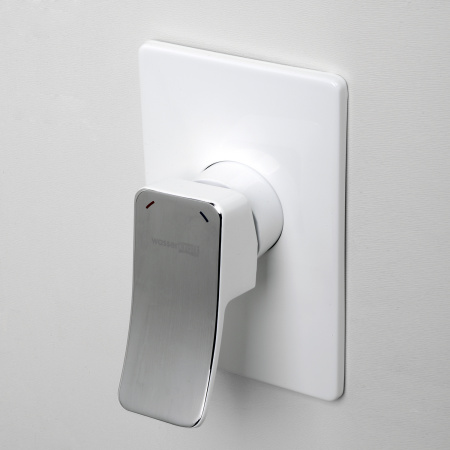 Фото встраиваемый смеситель для душа wasserkraft aller 1060white 10651white