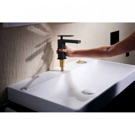 Фото смеситель для раковины hansgrohe tecturis e 73012670