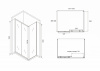Фото душевое ограждение abber schwarzer diamant 180x90 см ag30180b-s90b
