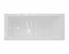 Фото ванна из искусственного камня эстет дельта slim 160x70 см фр-00015334