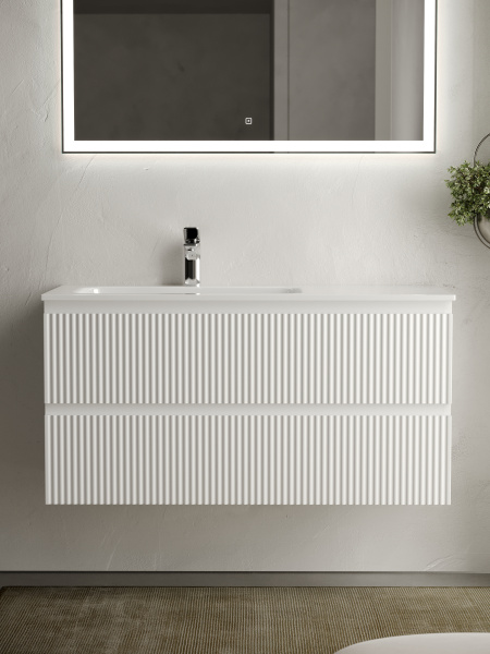 Фото тумба под раковину sancos snob r 100 см, цвет: bianco  snr100lw