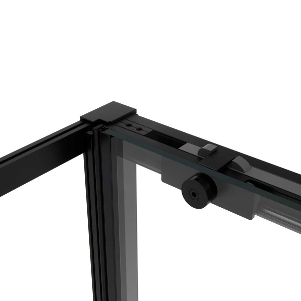 Фото душевое ограждение vincea slim soft 100x100 см  vsr-1ss1010clb