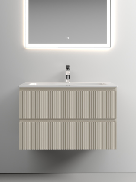 Фото тумба под раковину sancos snob t 80 см, цвет: beige soft  snt80ce