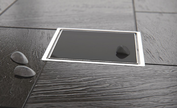Фото трап точечный pestan confluo standard black glass 1 15*15 см 13000089