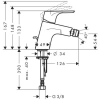 Фото смеситель для биде hansgrohe focus 31928000