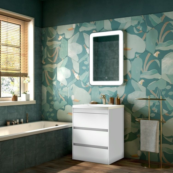 Фото тумба под раковину art&max family 58 см family-580-3c-pia-bl