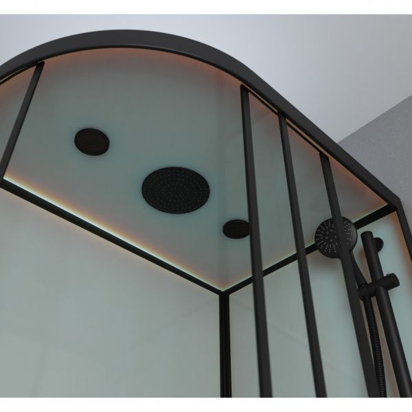 Фото душевая кабина frank f412/1r black 120x80 см 145009