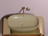 Фото раковина накладная ceramicanova element 60 см, цвет: капучино cn6049mc