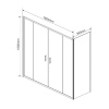 Фото душевой уголок vincea garda 180x90 см vsr-1g29018cl
