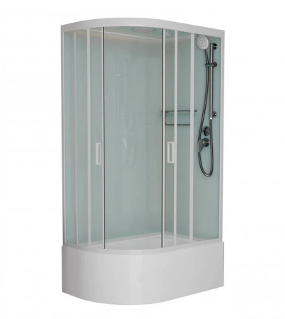 Фото душевая кабина frank f412/2 l/r м white 120x80 см 20036