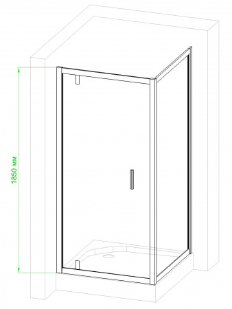 Фото душевое ограждение royal bath hv rb8090hv-c-ch 90x80 см