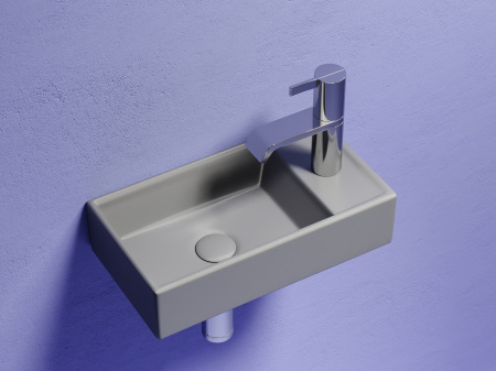 Фото раковина подвесная ceramicanova element 41.7 см, цвет: антрацит cn6051lmh