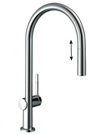 Фото смеситель для кухонной мойки hansgrohe talis 72802000