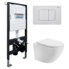 Унитаз с инсталляцией Abber Bequem AC1100T-AC0105-AC0120MW