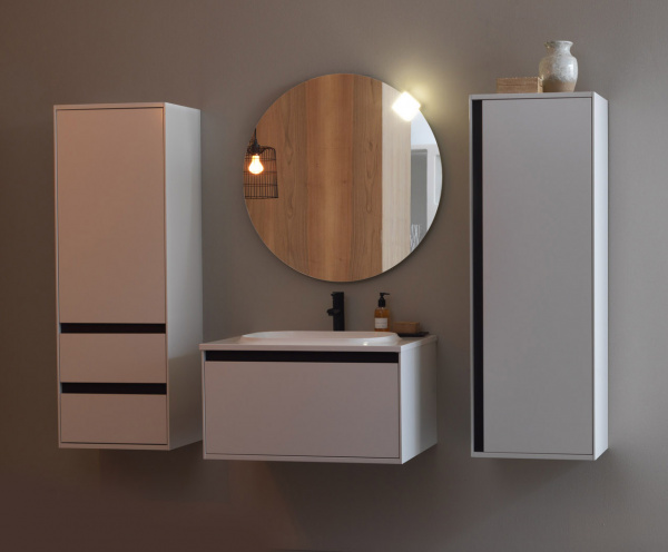Фото тумба с раковиной kolpa-san pandora 110 см, цвет: белый oup 110wh