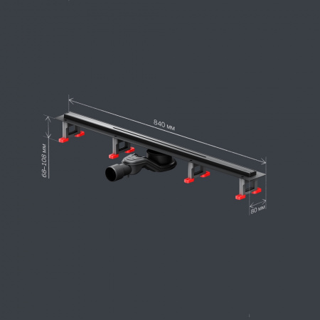 Фото душевой трап am.pm masterflow 80 см w01sc-s11-080-05bm