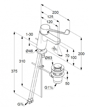 Фото смеситель для раковины kludi pure&easy 372870565