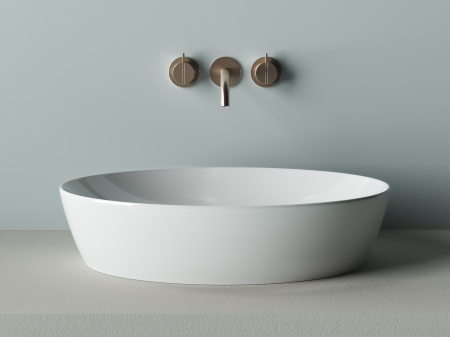 Фото раковина накладная ceramicanova element 61 см, цвет: белый cn5018