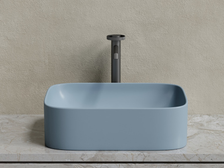 Фото раковина накладная ceramicanova element 50.5 см, цвет: серый cn6052mhl