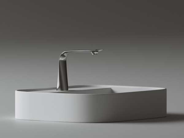 Фото раковина накладная ceramicanova element 55 см, цвет: белый cn6034
