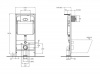 Фото инсталляция для унитаза с панелью смыва belbagno bb026/bb050cr.mat