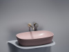 Фото раковина накладная ceramicanova element 60 см, цвет: розовый cn6049mp