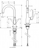 Фото смеситель для кухни hansgrohe metris 72814800