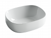Фото раковина накладная ceramicanova element 46 см, цвет: белый cn6018