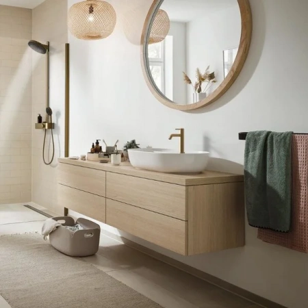 Фото смеситель для раковины hansgrohe tecturis s 73311140