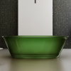 Ванна из полиэфирной смолы Abber Kristall 170x75 см AT9707Emerald зеленая