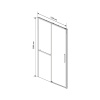 Фото душевая дверь vincea slim soft 130 см vds-1ss130clb