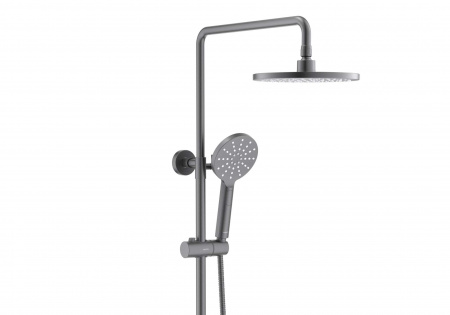 Фото душевая стойка акватек бетта aq2140bgm цвет: сталь