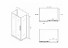 Фото душевое ограждение abber schwarzer diamant 120x80 см ag30120bh-s80b-s80b