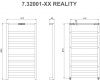 Фото злектрический полотенцесушитель allen braureality 90х47,2 см  7.32001-gm